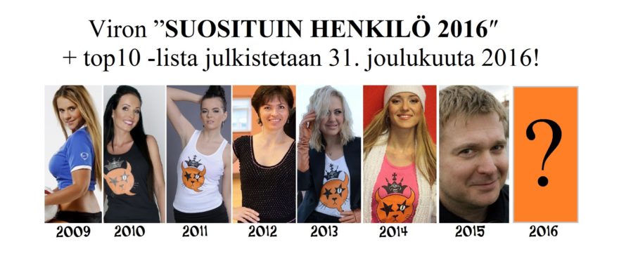 Virossa valitaan suosituin henkilö jo kahdeksatta vuotta peräkkäin. ”Suosituin henkilö 2016” julkistetaan 31. joulukuuta!