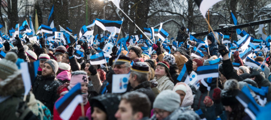 GALLERIA! Viron tasavalta 100 vuotta – lipunnostotilaisuus Tallinnassa