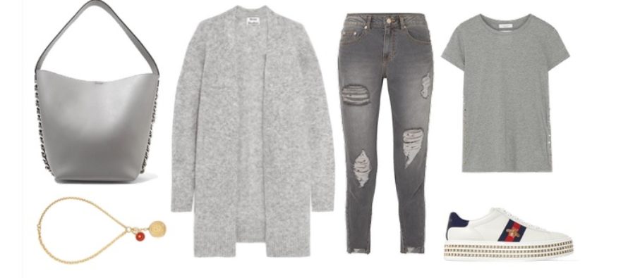 LUXURY shopping – Keväinen harmaa setti (Look #1)