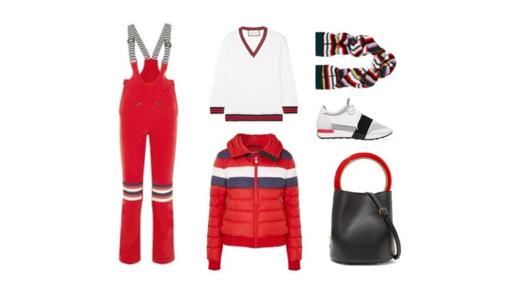 LUXURY shopping – Urheilullinen punainen & valkoinen setti (Look #2)