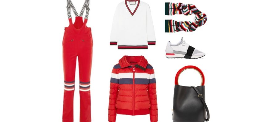 LUXURY shopping – Urheilullinen punainen & valkoinen setti (Look #2)