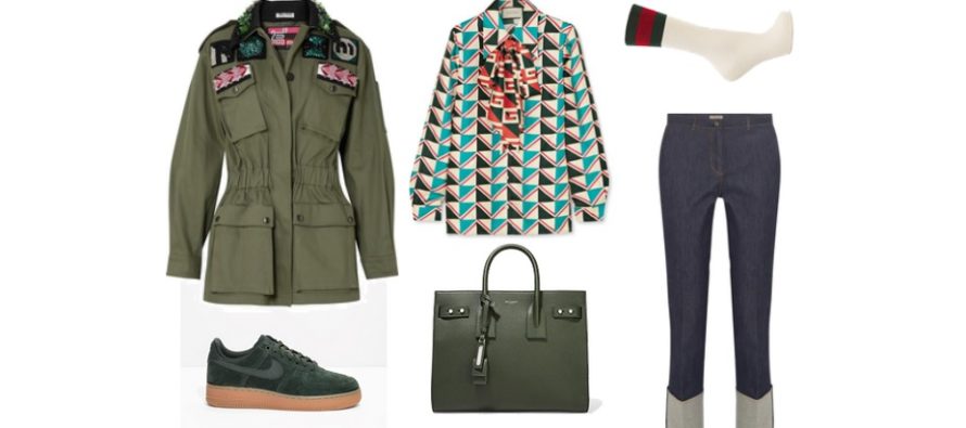 LUXURY shopping – Navy green päivittäiseen käyttöön (Look #3)