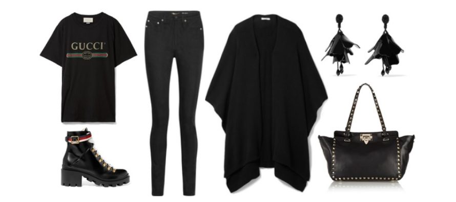 LUXURY shopping – Kokomusta vapaa-ajanvaate (Look #5)