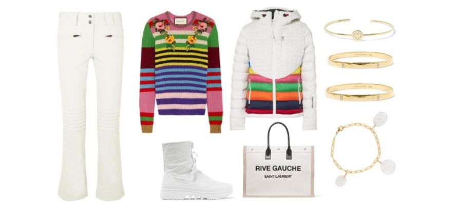 LUXURY shopping – Urheilullinen, raidallinen & valkoinen setti (Look #6)