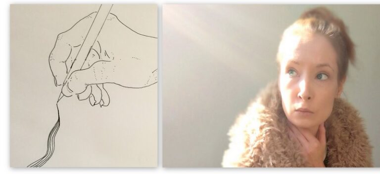 Iina Koppinen: Kirjoittaen ja kuvaten – sekä silmät suljettuna kokeilu piirtää