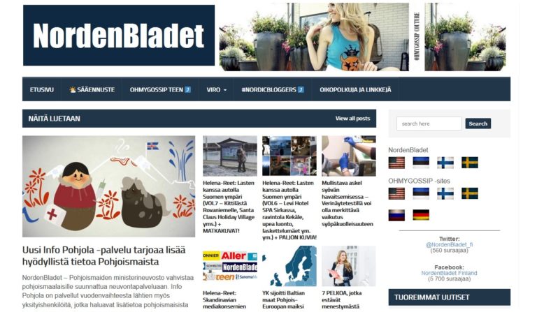 Helena-Reet: Avasimme sivustot NordenBladet.fi ja NordenBladet.se!! Kiinnostus NordenBladet-sivustoja kohtaan on suurta ja joka päivä ajattelen – minne seuraavaksi? Mitä seuraavaksi?