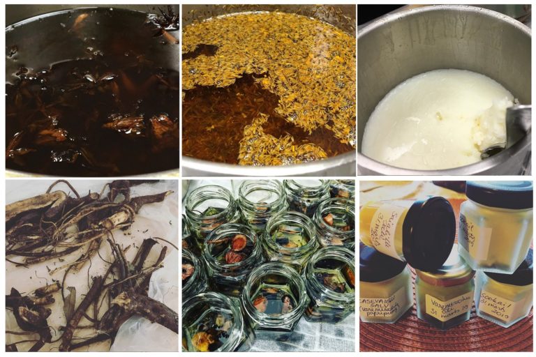 Helena-Reet: Muinaisten viisauksien ja kansanparannuskoulun rohdossalvojen valmistuskurssi