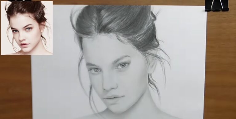 VIDEO-OPETUS: Miten lyijykynällä piirretään realistisesti ihminen + hiusten, silmien ja huulten varjostus