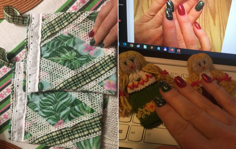 Helena-Reet: Uusi ompelukone, DIY-patalaput, jouluhenkinen manikyyri ja kahden viikon verran ruokakuvia!