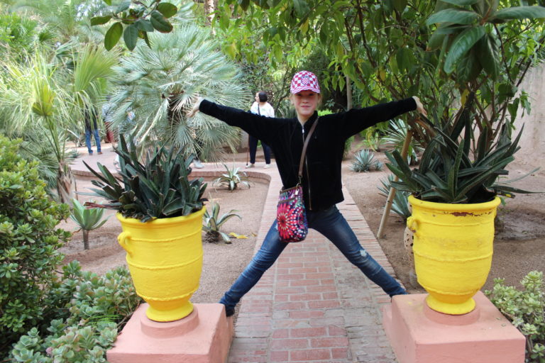 Marrakech, Marokko: Kuuluisa Majorelle-puutarha ja Yves Saint Laurent